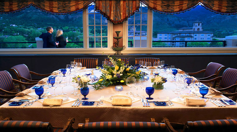 What are the table settings like at Penrose Room? - Colorado Springs